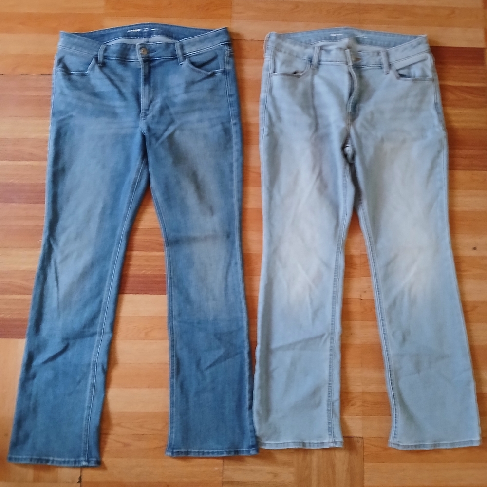 Old Navy Blue Flare Wide Leg Jeans Bundle